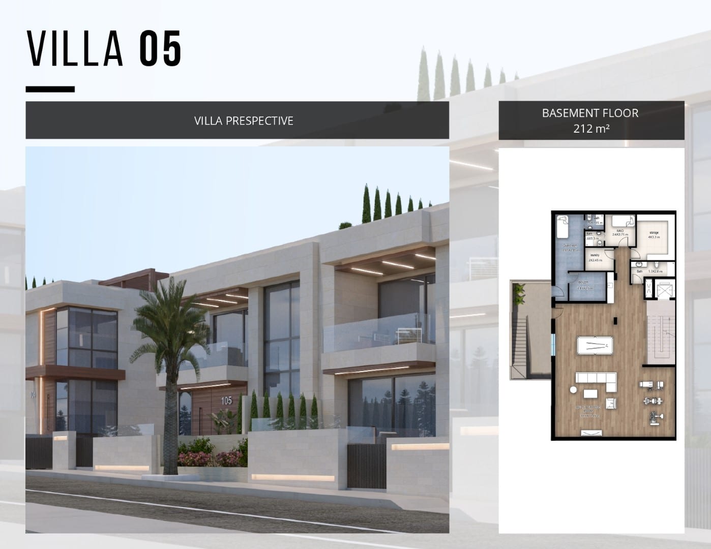 Villa 5 - Basement Floor